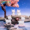 Cute pink deer figurines with micro-landscape creativity, DIY garden decorations and accessories, and small table ornaments for cars details Picture
